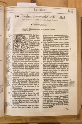 Lot 192 - Bible [English]. [The Holie Bible conteynyng the Olde Testament and the Newe, 1568]