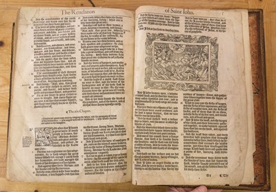 Lot 192 - Bible [English]. [The Holie Bible conteynyng the Olde Testament and the Newe, 1568]