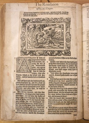Lot 192 - Bible [English]. [The Holie Bible conteynyng the Olde Testament and the Newe, 1568]
