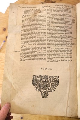 Lot 192 - Bible [English]. [The Holie Bible conteynyng the Olde Testament and the Newe, 1568]