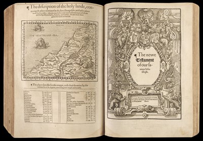 Lot 192 - Bible [English]. [The Holie Bible conteynyng the Olde Testament and the Newe, 1568]