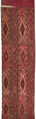 Lot 498 - Kilim. A woven wool runner, probably Turkish, late 19th/early 20th century