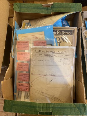 Lot 139 - Railway Ephemera. A mixed collection of Victorian, Edwardian and later railway ephemera