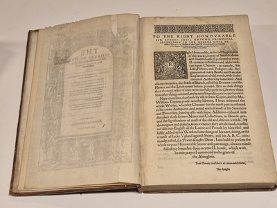 Lot 195 - Chaucer (Geoffrey). The Workes of Our Ancient and Learned English Poet, newly Printed, 1602