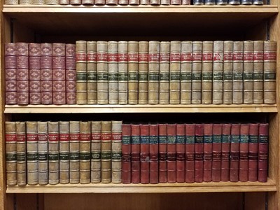 Lot 307 - Bindings. 19th Century leather bound literature sets, approximately 105 volumes