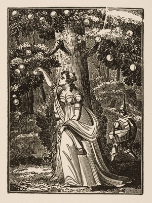 Lot 141 - Bewick (John, 1760-1795). Princess Finetta, & Lady at a Piano, original woodblocks