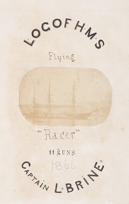 Lot 306 - HMS Racer. A Victorian ship's logbook kept by Midshipman Norman Fitzgerald Uniacke, Royal Navy