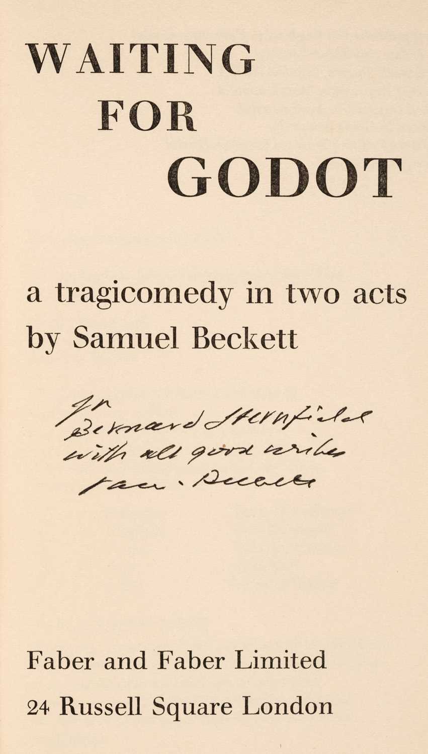 Lot 547 - Beckett (Samuel). Waiting for Godot..., 1957..., and 2 others, each signed