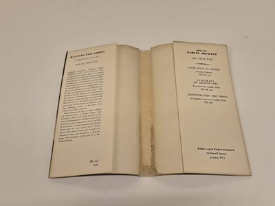 Lot 547 - Beckett (Samuel). Waiting for Godot..., 1957..., and 2 others, each signed