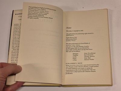 Lot 547 - Beckett (Samuel). Waiting for Godot..., 1957..., and 2 others, each signed