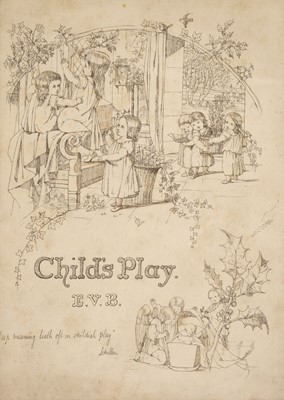 Lot 545 - Boyle (Eleanor Vere, 1825-1916). Six original illustrations to Child's Play, circa 1852