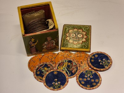 Lot 402 - Indian playing cards. Dashavatara Ganjifa, Cuddapah type, Nossam, circa 1884, & 9 others