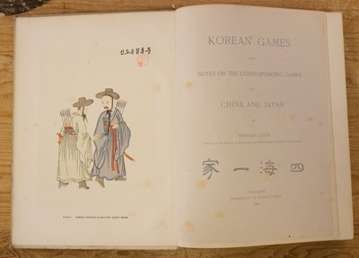Lot 256 - Culin (Stewart). Korean Games..., 1895