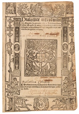 Lot 364 - De Celaya (Juan). Dialectice, 4 works in one, Paris 1516-1518