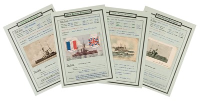 Lot 293 - Battleship Postcards. A collection of British, American, French and Italian postcards, circa 1890s