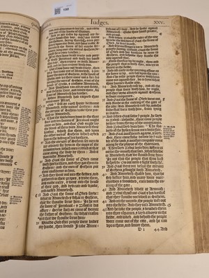 Lot 190 - Bible [English]. [The Holie Bible conteynyng the Olde Testament and the Newe, 1568]