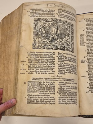 Lot 190 - Bible [English]. [The Holie Bible conteynyng the Olde Testament and the Newe, 1568]