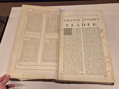 Lot 244 - Bible [English]. The Holy Bible, containing the Old Testament and the New, 1717