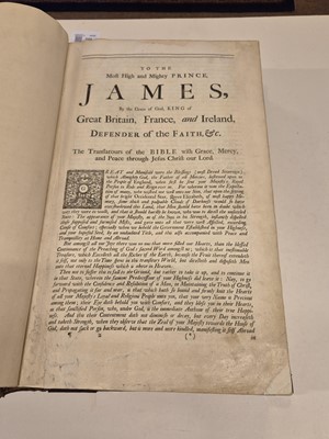 Lot 244 - Bible [English]. The Holy Bible, containing the Old Testament and the New, 1717