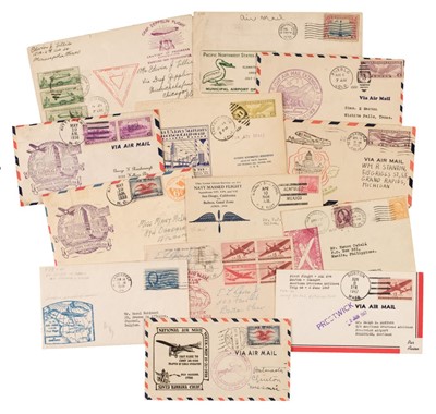 Lot 371 - Airmail. U.S.A. Airmail Covers, 1911-87