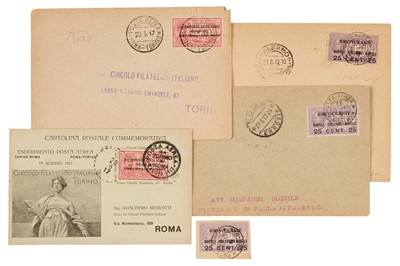 Lot 340 - Airmail. Experimental Early Italian Flights, 20 May 1917