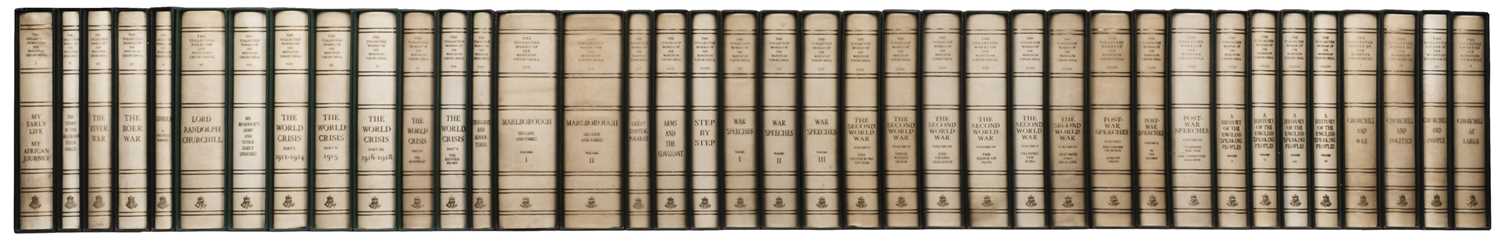 Lot 423 - Churchill (Winston S.) Collected works & essays, 38 volumes, 1973