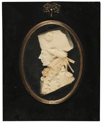 Lot 730 - Nelson (Horatio, 1758-1805). A waxwork portrait miniature by Leslie Ray of London