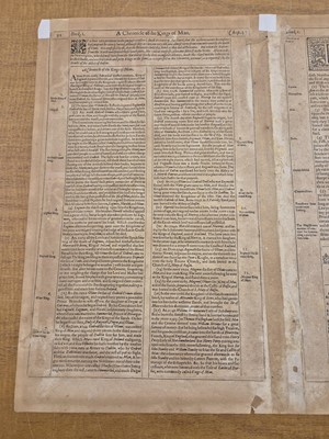 Lot 7 - Isle of Man. Speed (John), The Isle of Man, 1st edition, 1611