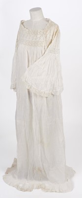 Lot 625 - Nightdress. A nightgown belonging to Lady Ottoline Morrell (1873-1938), & handkerchiefs & lace