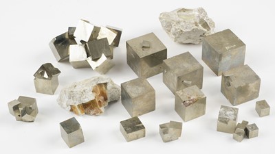 Lot 640 - Pyrite. A collection of Pyrite specimens from Spain
