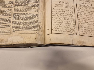 Lot 214 - Bible [English]. The Holy Bible, Conteyning the Old Testament, and the New, 1613