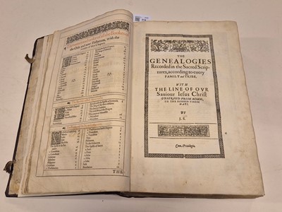 Lot 214 - Bible [English]. The Holy Bible, Conteyning the Old Testament, and the New, 1613