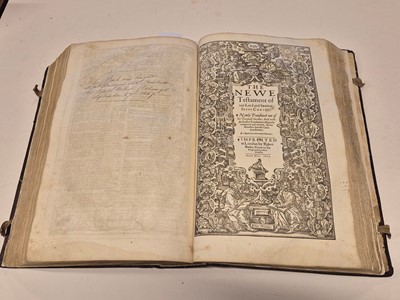 Lot 214 - Bible [English]. The Holy Bible, Conteyning the Old Testament, and the New, 1613
