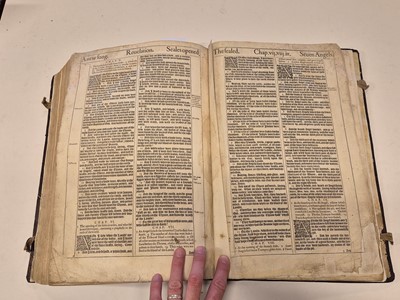 Lot 214 - Bible [English]. The Holy Bible, Conteyning the Old Testament, and the New, 1613