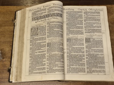 Lot 214 - Bible [English]. The Holy Bible, Conteyning the Old Testament, and the New, 1613