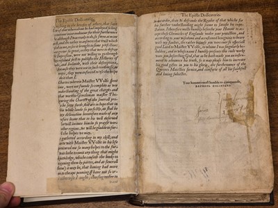 Lot 194 - Holinshed (Raphael). Chronicles of England, Scotlande, and Irlande, 3 vols, 1st ed. 1577