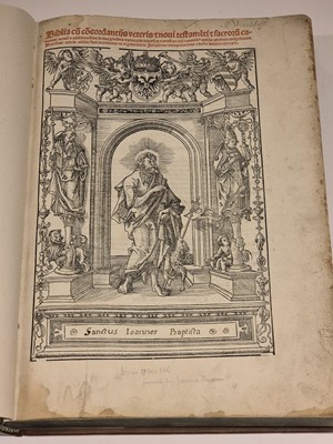 Lot 170 - Bible [Latin]. Biblia, 1516