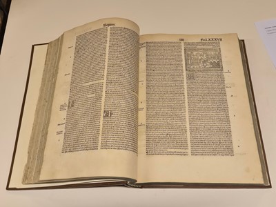 Lot 170 - Bible [Latin]. Biblia, 1516