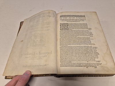Lot 196 - Bible [English]. The Bible, that is, the Holy Scriptures..., 1582