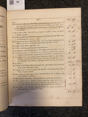 Lot 34 - Essex - Wanstead House. A Catalogue of the ... Princely Mansion, Wanstead House, 1822
