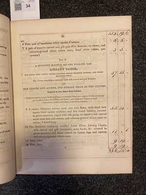 Lot 34 - Essex - Wanstead House. A Catalogue of the ... Princely Mansion, Wanstead House, 1822