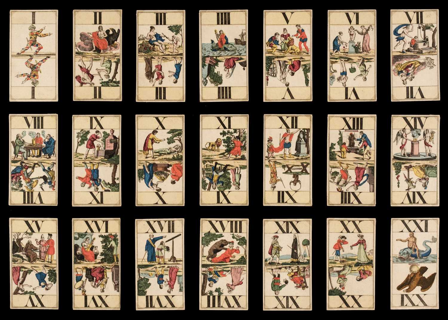 Lot 506 - German tarot. Mythological and Literary Tarock, Frankfurt: Johann Anton Steinberger, circa 1830