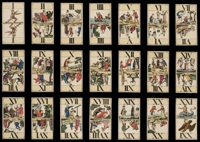 Lot 506 - German tarot. Mythological and Literary Tarock, Frankfurt: Johann Anton Steinberger, circa 1830