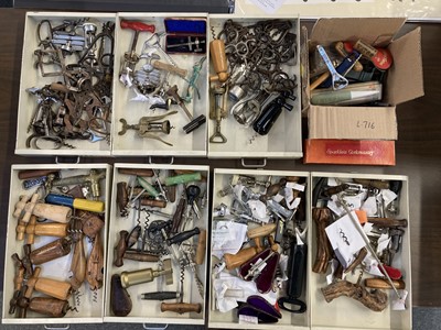 Lot 716 - Corkscrews. A mixed collection of corkscrews