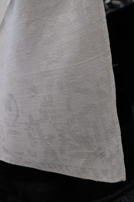 Lot 479 - Table Linen. A large damask tablecloth woven for Margaret Copland Blair, 1797, & others