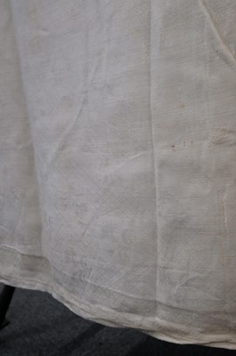 Lot 479 - Table Linen. A large damask tablecloth woven for Margaret Copland Blair, 1797, & others