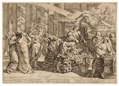 Lot 26 - Testa (Giovanni Cesari). The Prophecy of Basilides, after Pietro Testa, 1650, and others