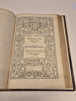 Lot 207 - Bible [English]. [The Holy Bible, containing the Old Testament and the New, 1602]