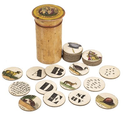 Lot 470 - Educational Alphabet Game. The Picture Alphabet for a Good Child, c. 1850