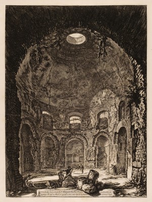 Lot 60 - Piranesi (Giovanni Battista, 1720-1778). Veduta interna del Tempio della Tosse..., 1764